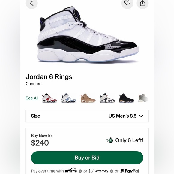 Jordan 6 Rings “Concord” - Picture 5 of 5